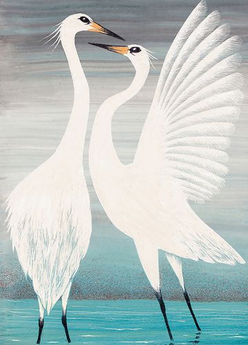 Cranes greeting card