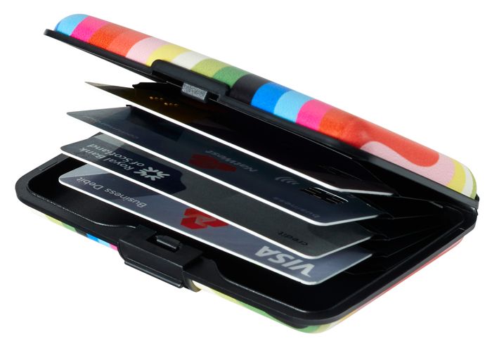 Retro RFID blocking credit card holders - bestseller! Now made from recycled materials.