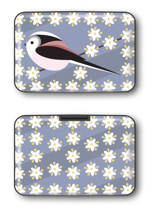 I like birds RFID blocking cards wallets with birds on!  Made from recycled material.