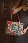William Morris Tree of Life Red Woven Tapestry Tote Bag