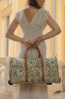 William Morris Golden Lily Woven Tapestry Pull Holdall Luggage