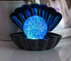 CLAM & SPINNING GLITTER PEARL LED MOOD LAMP