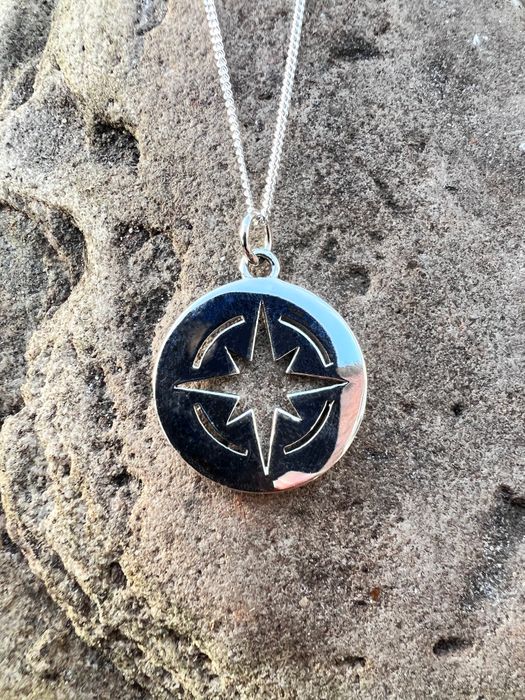 Compass Necklace  - Sterling Silver