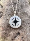 Compass Necklace  - Sterling Silver