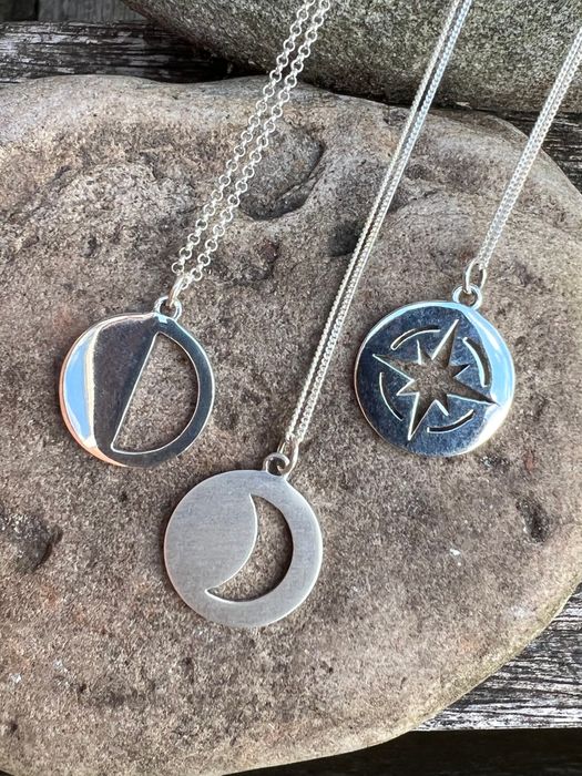 Compass Necklace  - Sterling Silver