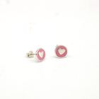 Enamel Stud Earrings