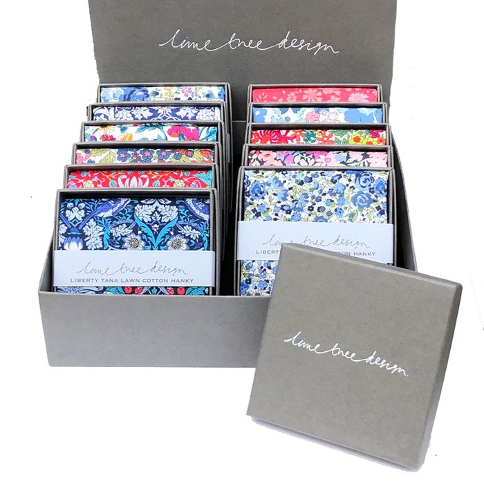 Hankies made with Liberty Fabric