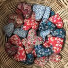 Lavender Heart Sachets made with Liberty Tana Lawn