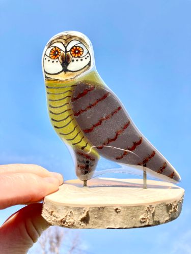 Fused Glass Owl