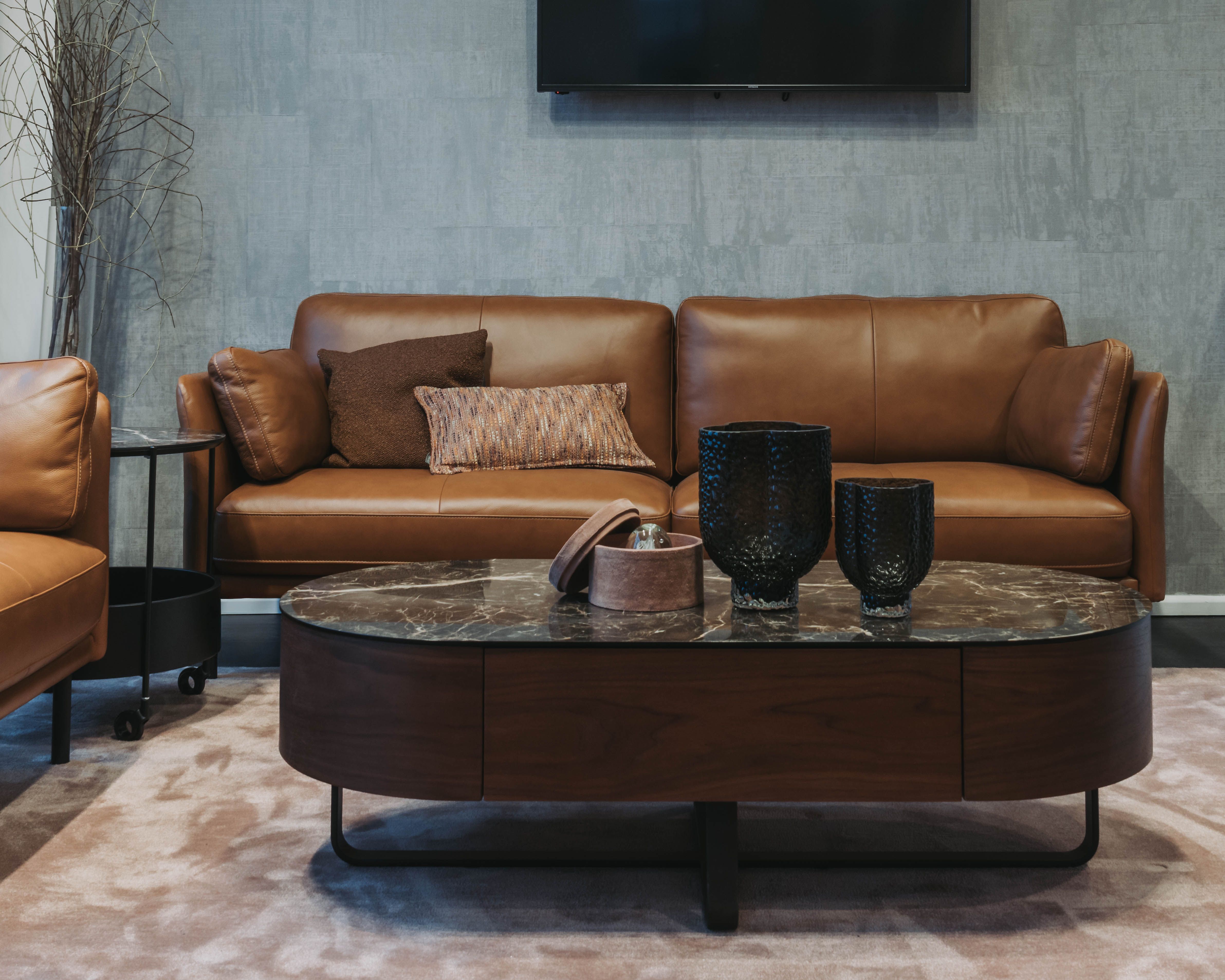 NEST Space brown sofa