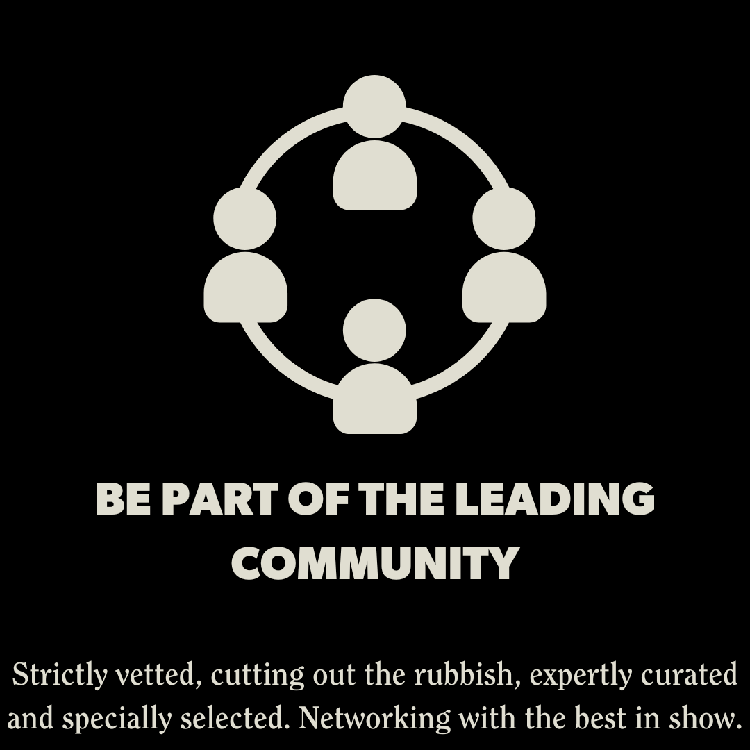 Be part of a leading community