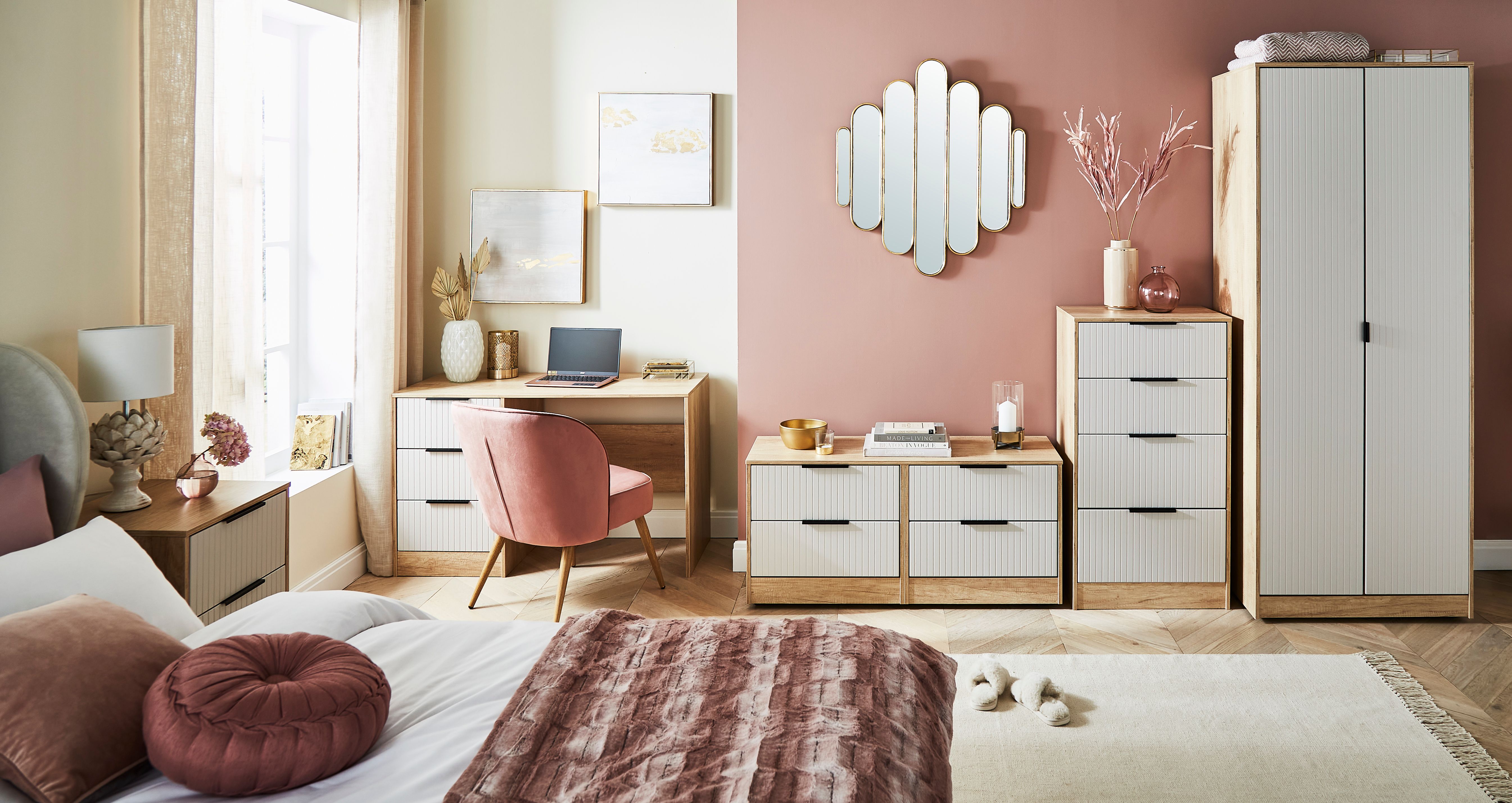 Welcome Furniture pink sofa