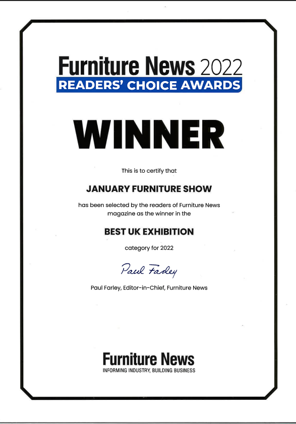 Picture of award from JFS