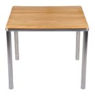 Dining Square Table SUS304 frame FSC Teak worktop