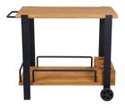 Trolley Powder coated alu frame FSC Teak Wood