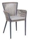 Dining Chair Powder coated Alu and Rope