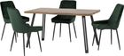 Quebec Wave Edge Dining Set with Avery Chairs