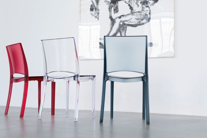 B-Side Clear polycarbonate chair