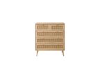 Croxley 5 drawer rattan chest