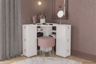 Olivia corner dressing table with storage
