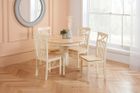 Chatsworth Round Extending Dining Table With 4 Chairs