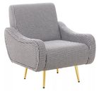 Holli White Checked Armchair