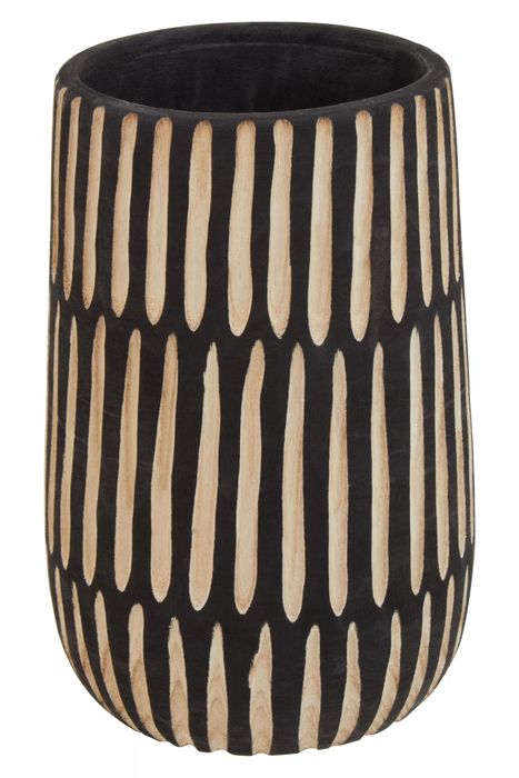 Arlo Large Natural and Black Vase