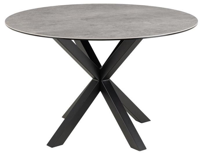 Heaven round ceramic table grey