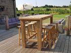 Reclaimed Teak Bar Table
