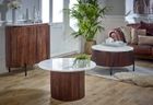 Opal Marble and Wood Coffee table