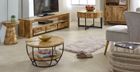 Solid Wood Round Side Table Mushroom Style, Elegant And Versatile