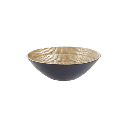 Deomali Small Two Toned Black and Gold Finish Bowl