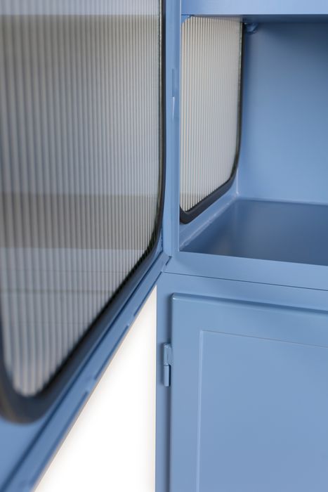 Dusty blue Encapsulate cabinets