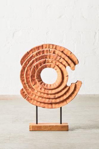Fidel Mango Wood Ring Sculpture