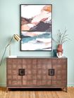 Furniture - Dimaro 4 Door Antique Grey Sideboard