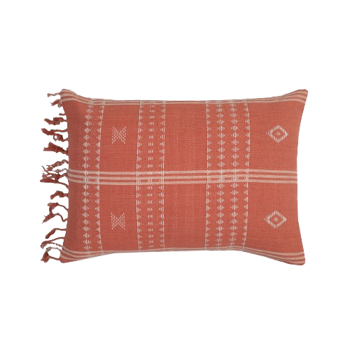 Siyali Coral Long Cotton Cushion