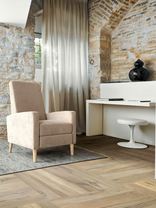 Bamberg Manual Recliner Armchair Cream