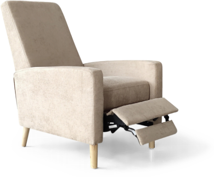 Bamberg Manual Recliner Armchair Cream