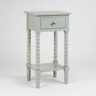 Painted Bobbin-Leg Side Table with Drawer