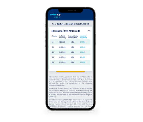 Retail Finance - Interest Bearing Credit 3-60 months
