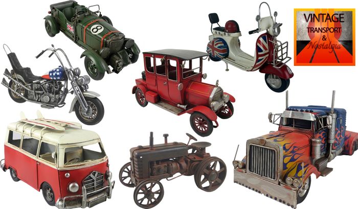 Vintage Transport and Nostalgia - Tin Plate Models