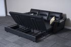 3 Seater Air Leather Pull Out Sofa Bed