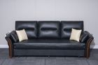 3 Seater Air Leather Pull Out Sofa Bed