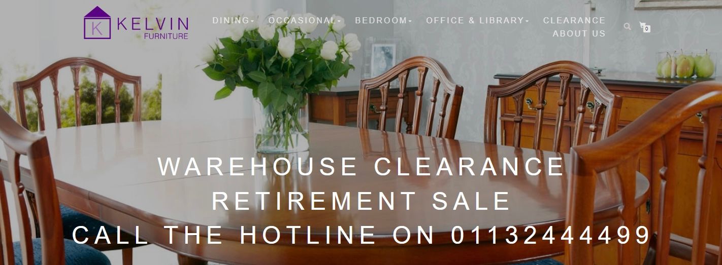 Kelvin furniture retirement sale