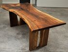 Live Edge Walnut Table – Wabi-Sabi Inspired