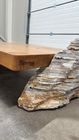 Wood and Stone Low Table