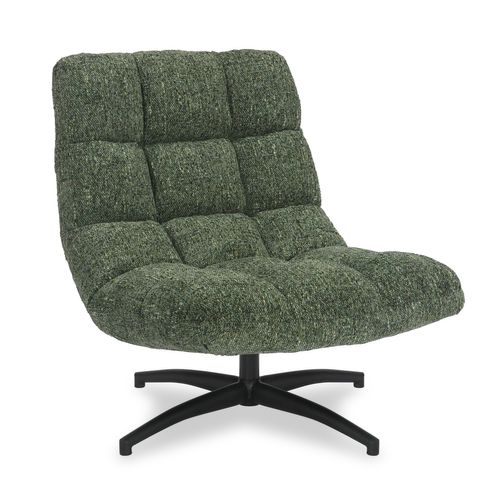 Chillax heavily tufted, lounge chair.