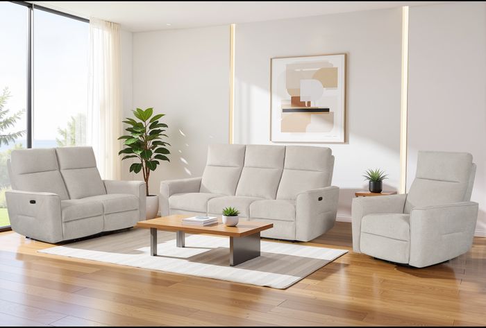 Serafina Fabric Electric Reclining Sofa Collection