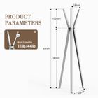 KAPANOU Freestanding Coat Rack with 6 Hooks, Entryway Hall Tree Metal Coat rack for Hat, Purse, Jacket, Umbrella and Accessories, Heavy Duty Aluminum Coat Rack for Bedroom, Office, Grey