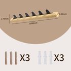 KAPANOU Wall mounted Coat Rack with 6 Hooks, Vintage Brown Rubberwood Coat Rail with Sturdy Black Metal Hanger for Jackets, Towels Or Hats, Decorative Hooks for Bathroom, Bedroom, Entryway